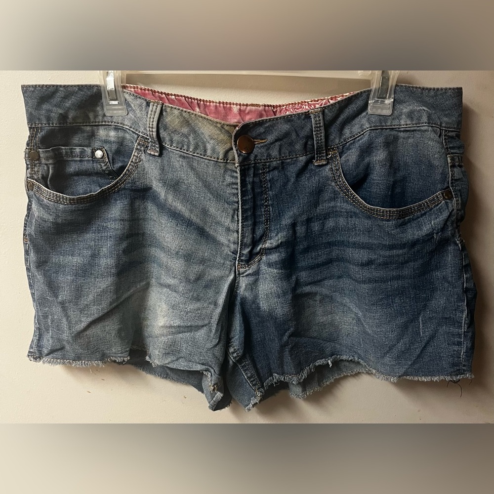 Faded Glory Distressed Blue Jean Shorts